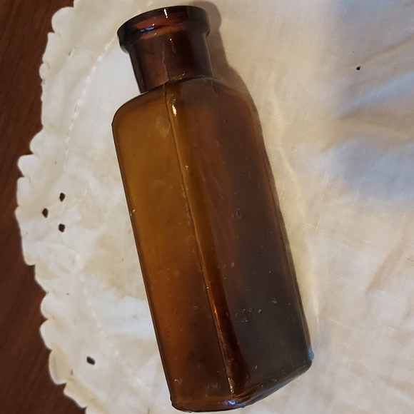 2/$20 💕Antique brown glass bottle retro Vintage medicine bottle thick top - Picture 13 of 13